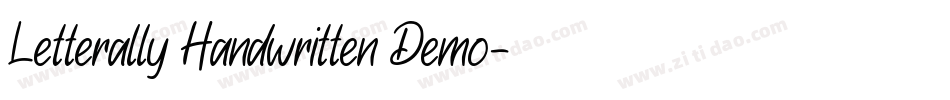Letterally Handwritten Demo字体转换